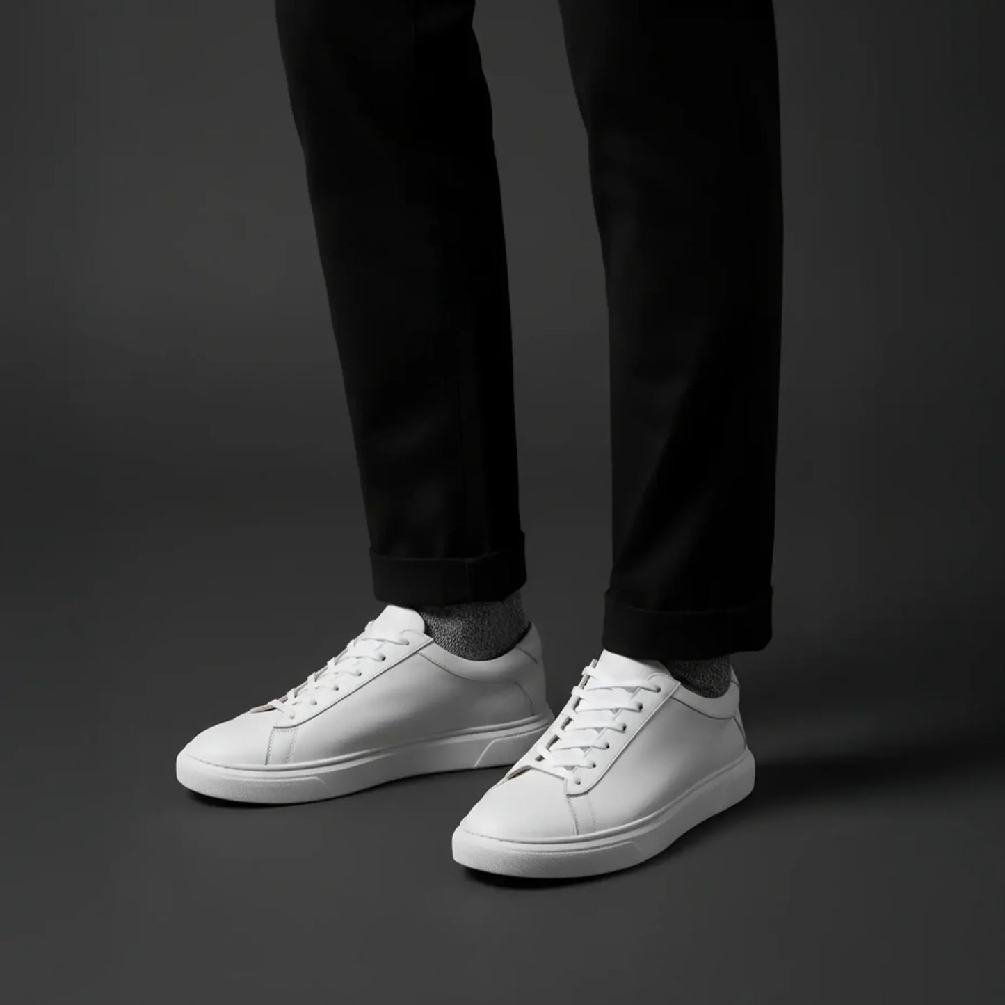 Sneakers Blanches en Cuir Premium