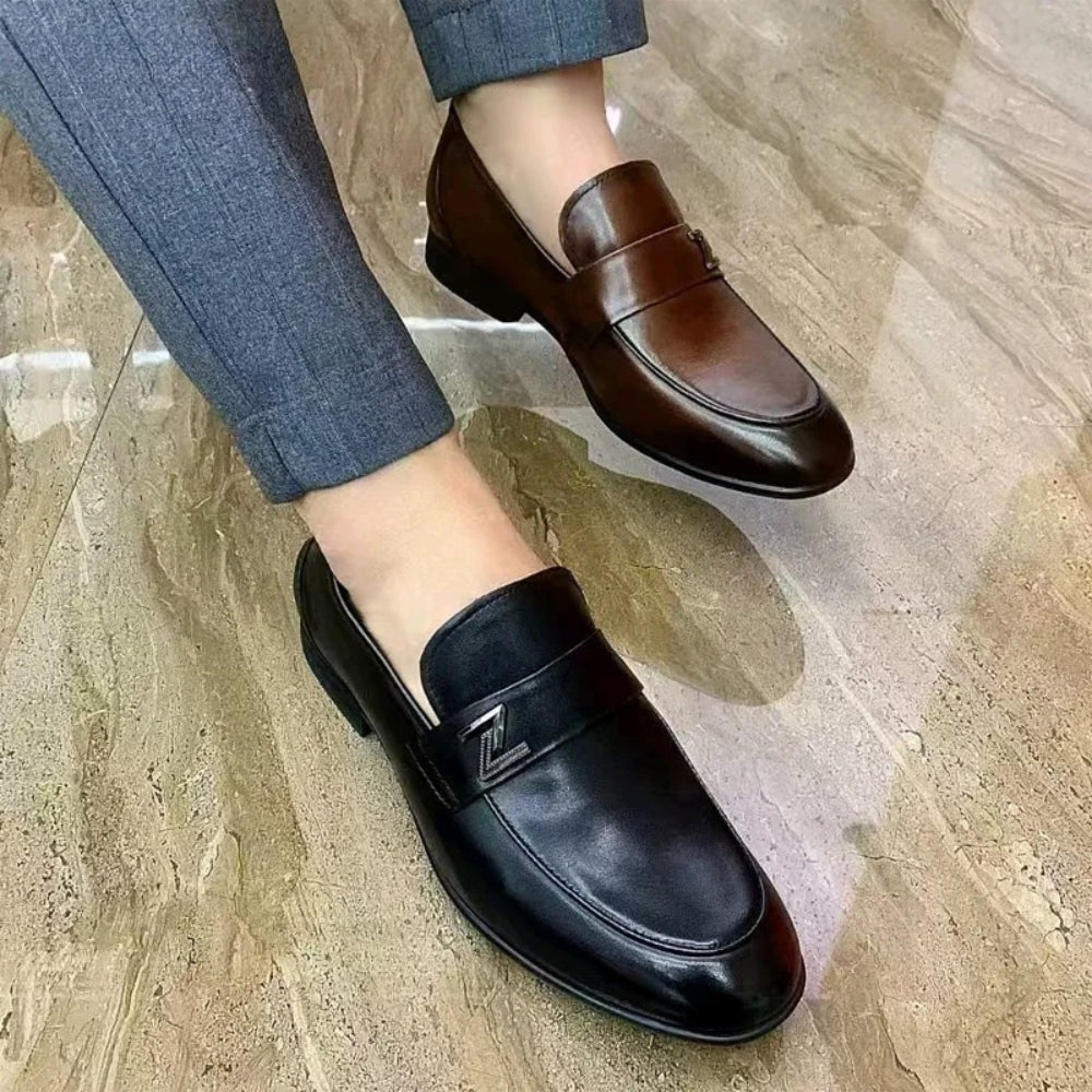 Chaussures Classiques en Cuir Souple