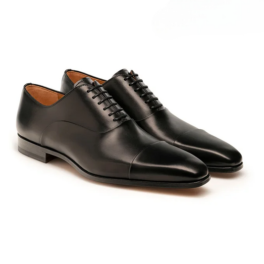 VENICIA Formelle Noire en Cuir de Veau 100%